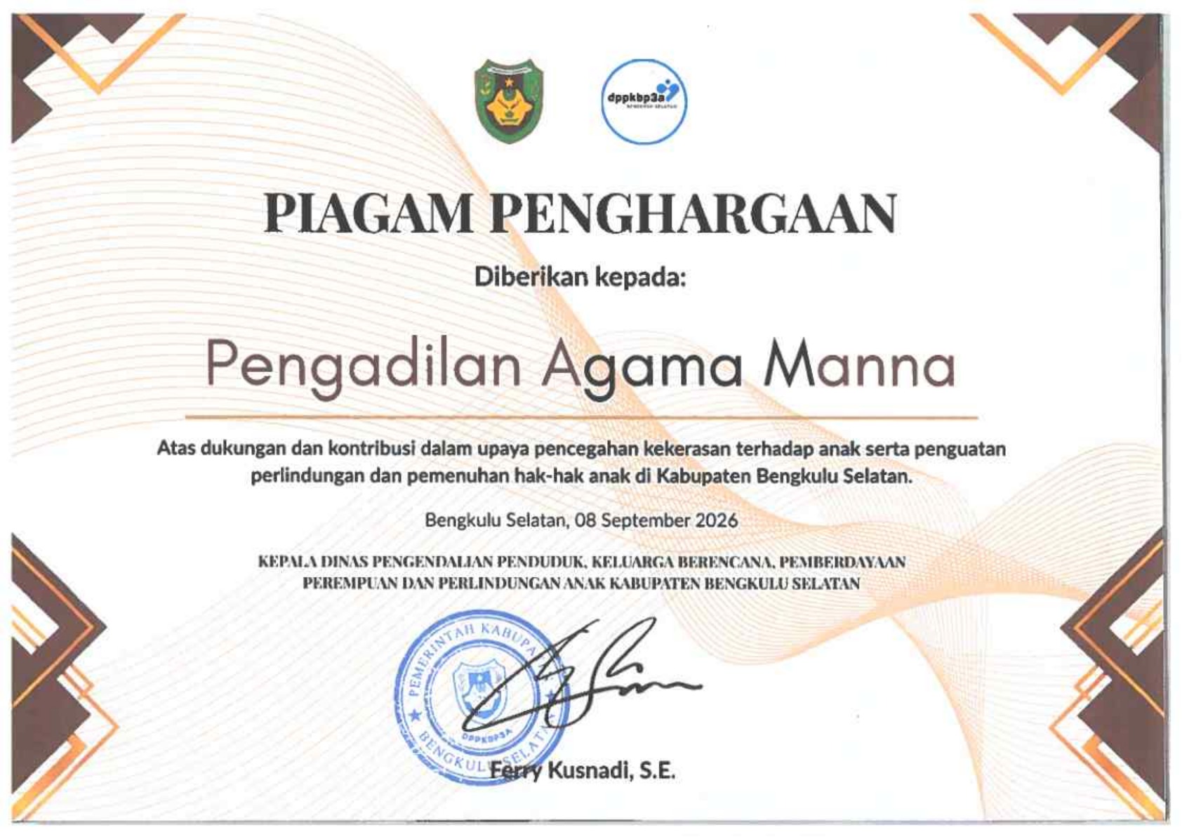 piagam dari ppkb 11zon 1
