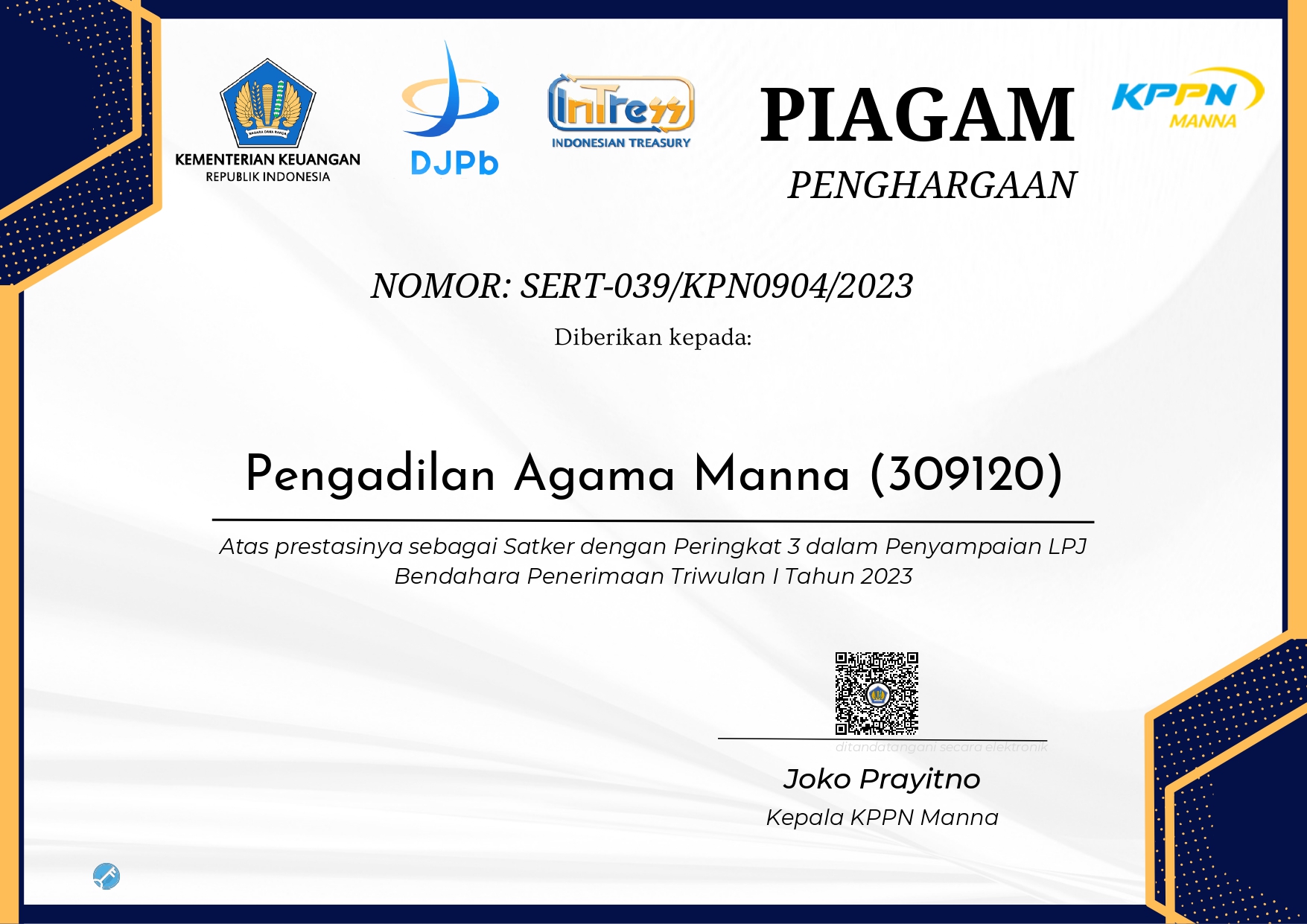 Apresiasi LPJ Bendahara TW I 2023 12 page 0001