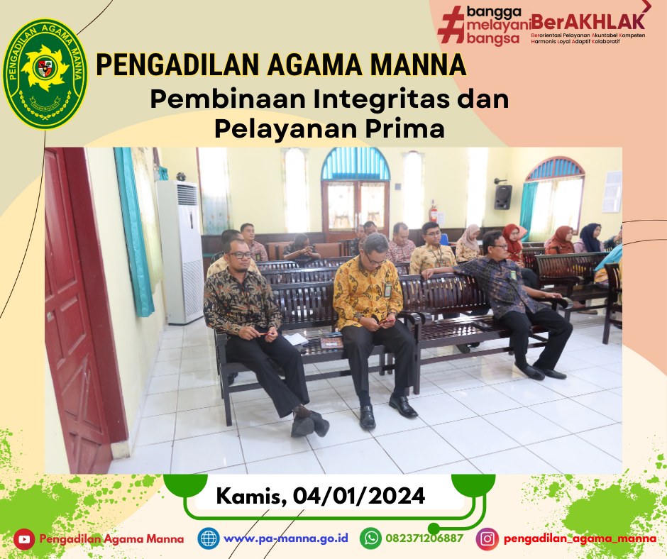 Pembinaan Integritas Jan 24 2