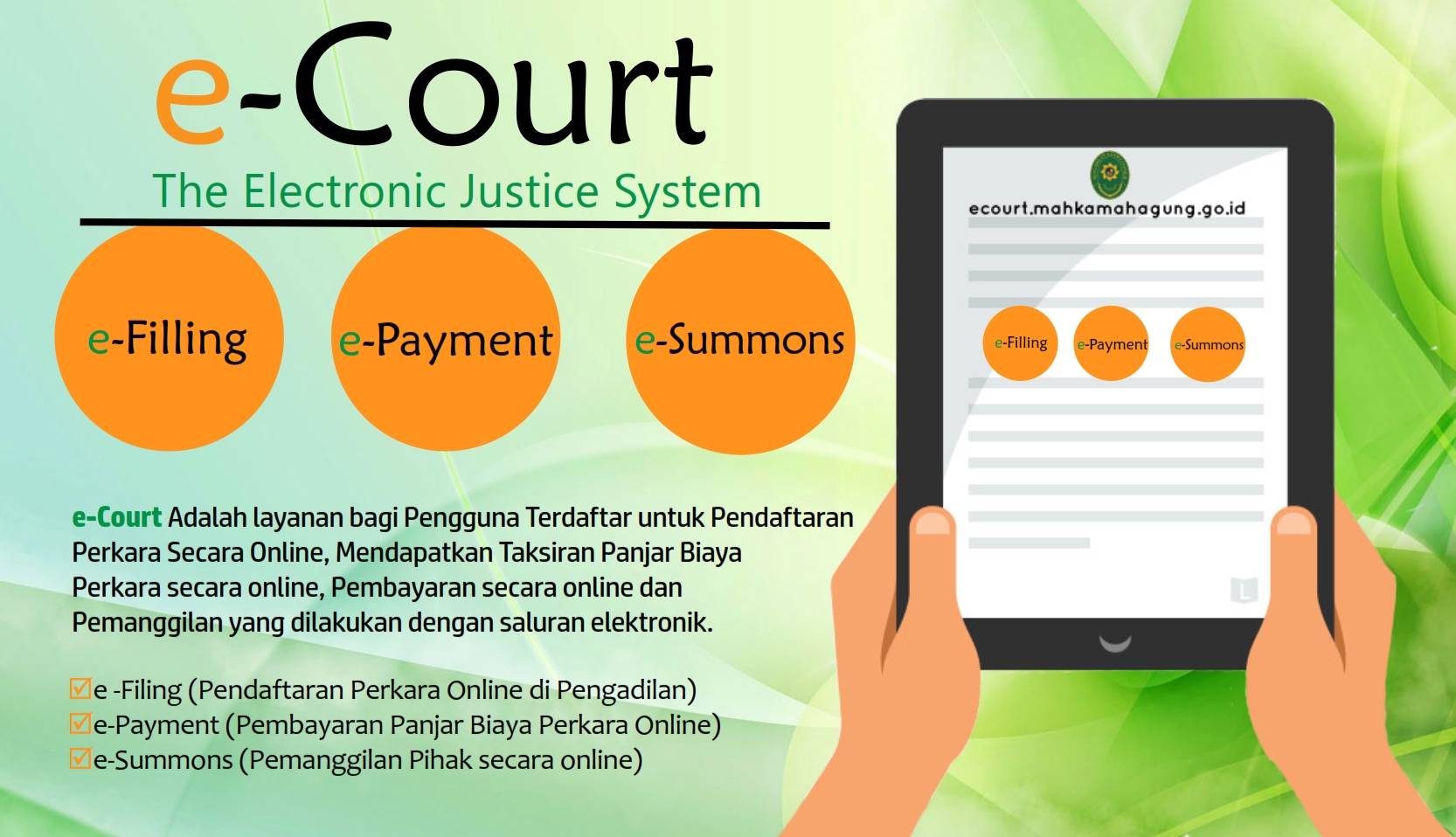 e court