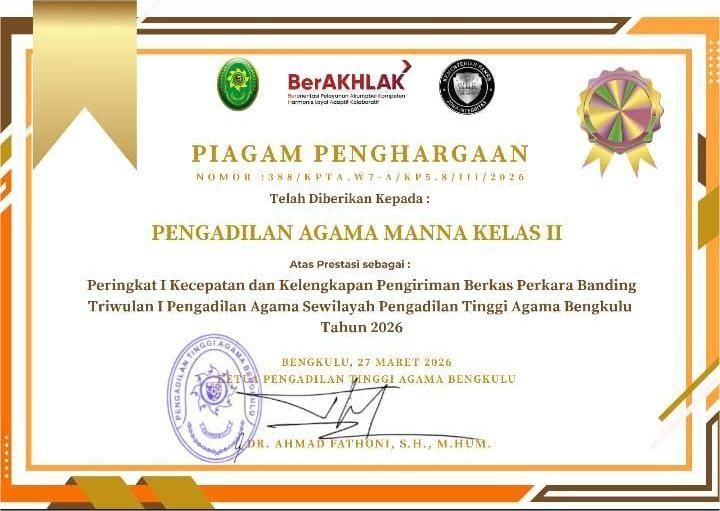 Kecepatan dan Kelengkapan Perkara Banding